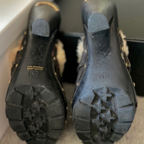 Michael Kors shearling fur mule high heel - Picture 5 of 6